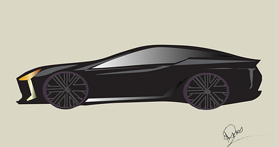 A car design graphic design illustration