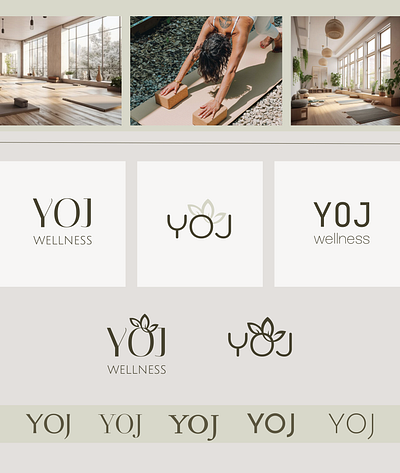 YOJ branding graphic design logo