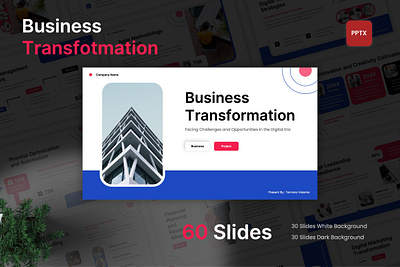 Business Transformation PowerPoint Template agency business company creative design enterpreneur enterprise innovation investor market marketing multipurpose powerpoint presentation professional report startup target transformation typography