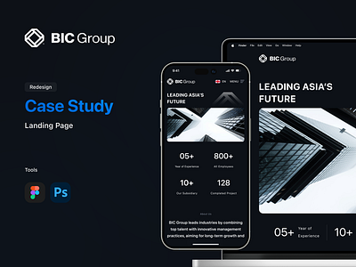 BIC Group Landing Page | Website Re-Design Case Study app case study fintech landing landing page re design responsive trend trend ui trending web ui ui concept ui inspiration ux uxui web web design web page webapp website