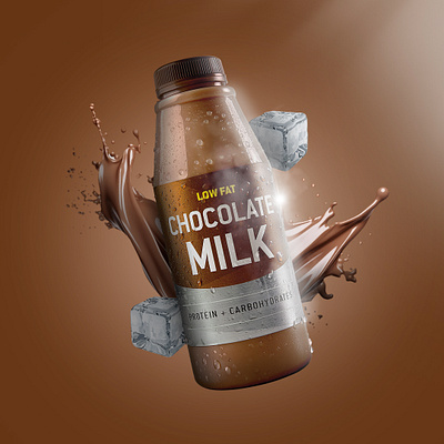 Choco Milk Poster Design 3d animation brand identity branding chocolate design graphic design logo motion graphics poster design posterdesign social media post ui