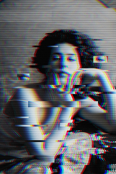 Glitched Renaissance bw glitch graphic design neo renaissance photo editing portrait poster renaissance