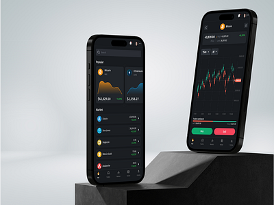 Trading App crypto platform design mobile app trading ui ux