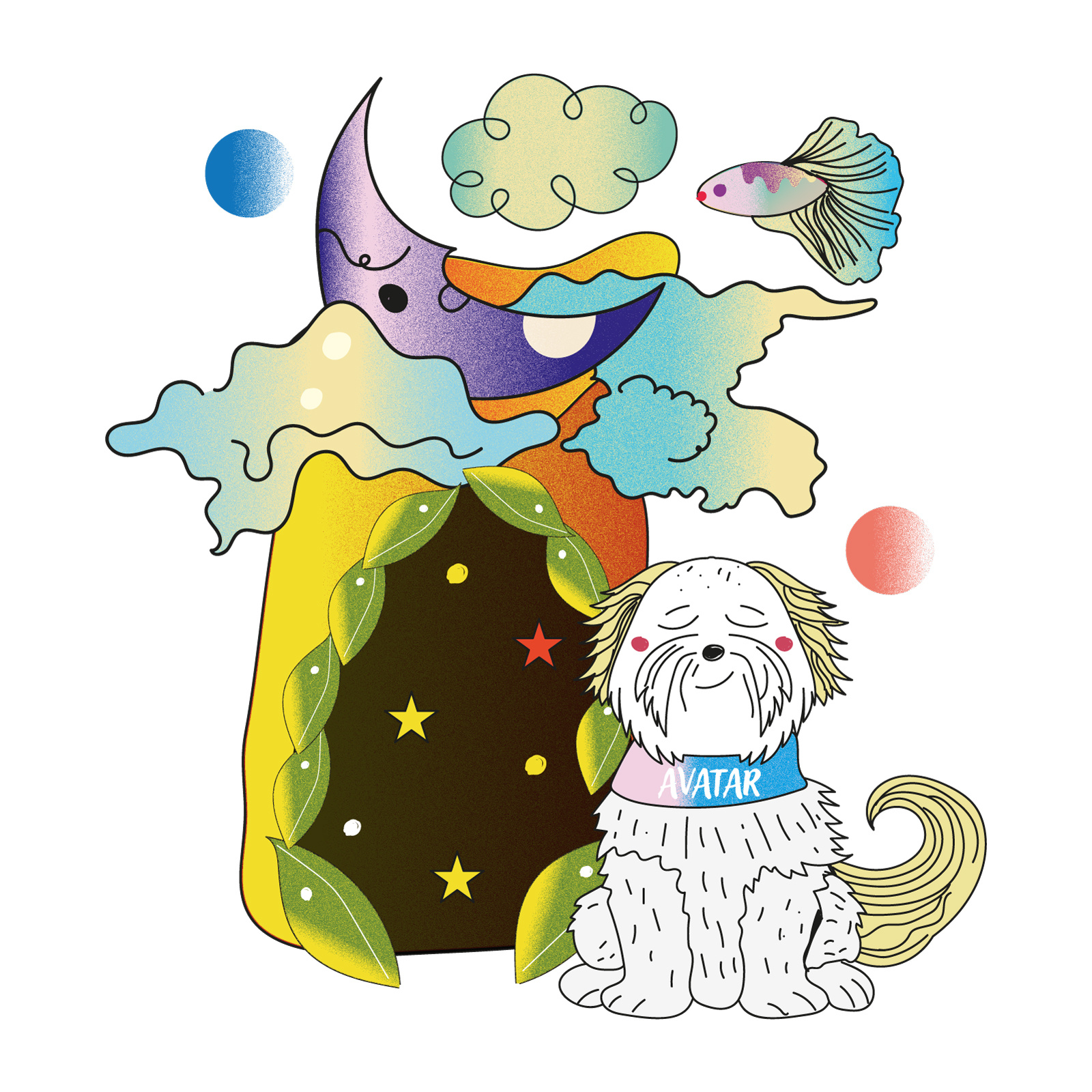 Dreams Illustration flat graphic design illustration ui vector