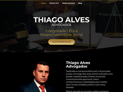 Thiago Alves Home Page - Website for Brazil elementor pro site wordpress