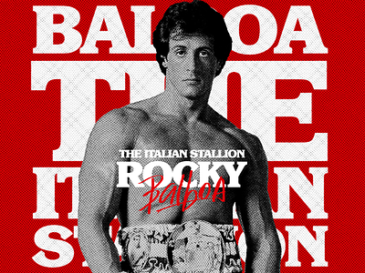 Rocky, The Italian Stallion adobe art arte cinema design design gráfico film graphic design handwrite photoshop poster type typography
