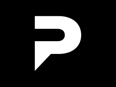 P shape monogram brand branding icon logo logotype monogram