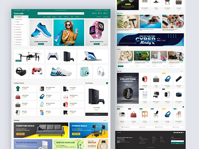 Tasirvelly e-commerce website homepage design e commerce marketplace product design ui ux