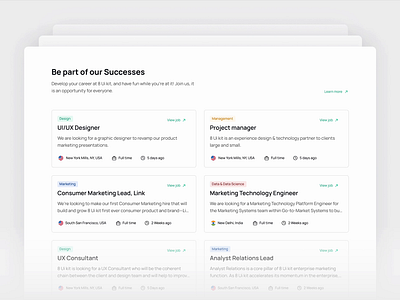 Job Section 8 uikit 8uikit career careers figma job ui design uikit web design web job