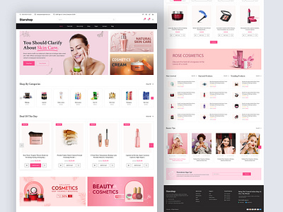 Beauty Product e-commerce website design e commerce ui ux website