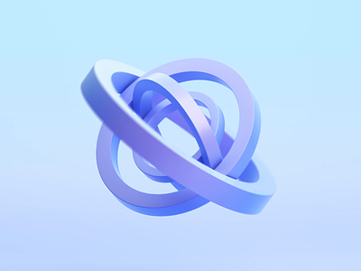 Loop animation 3d abstract animation background blender blue branding circles concept design endless geometric loop minimal purple render rings rotating shape technology