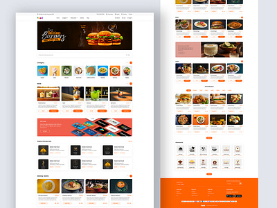 Food Website design e commerce food website