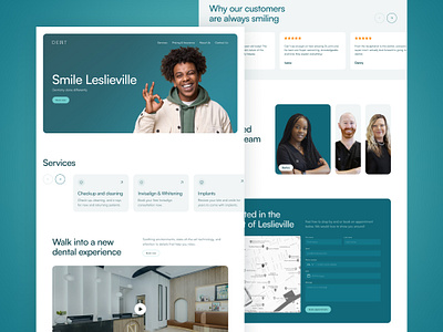 Dentist website redesign branding clean dentist minimal redesign ui ux web webdesign