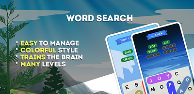 Play Store Page for Word Search: Word Puzzle Game branding graphic design logo play market ui ux