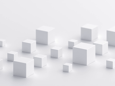 Cubes 3d abstract animation background blender blocks branding clean concept cubes design endless geometric loop minimal minimalist render shape simple white
