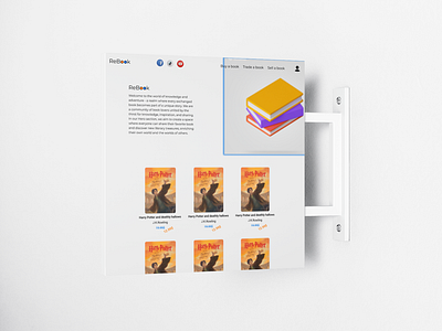 Website for sharing books branding design graphic design illustration logo mockup ui ux website website design