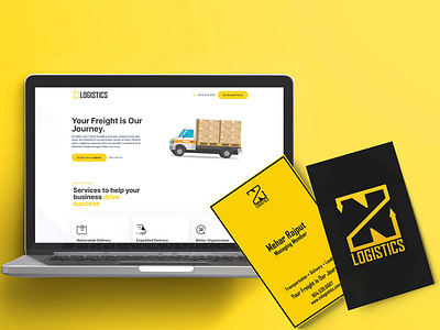 ZN Logistics - Branding and Digital Presence branding design graphic design logistics company logo ui web design