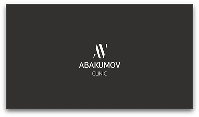 Abakumov Clinic - 2D logo animation 2d logo animation animated logo logo reveal motion graphics