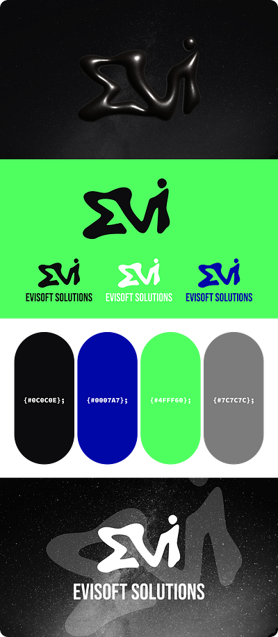 Branding Evisoft Solutions branding logo design ui web design