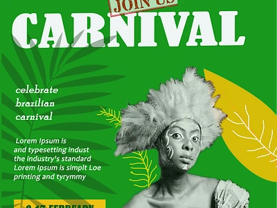 Brazilian carnival poster #byme graphic design