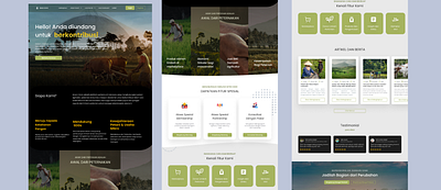 Green Circle - online platform that Sustainable Agriculture landingpage sustainableagriculture ui ux web webdesign