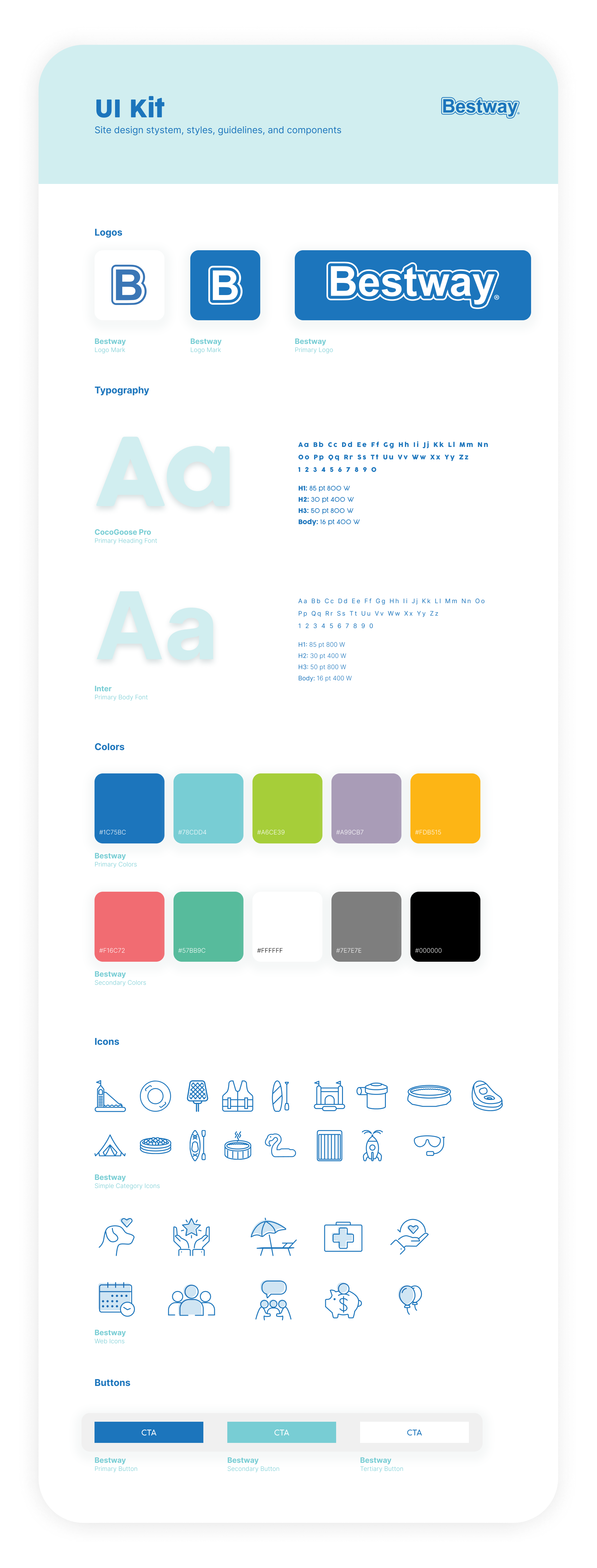 Bestway Mini UI Kit design system ui kit