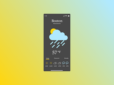 Daily UI 037: Weather 037 daily ui daily ui 037 ui