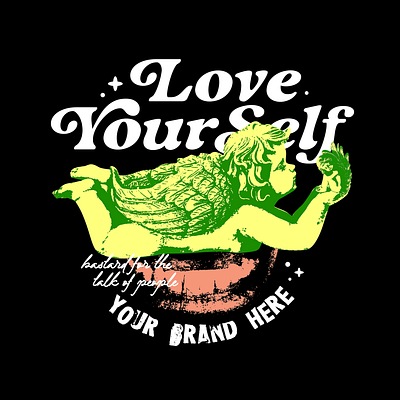 Love Yourself clothing design graphic design t hirt design