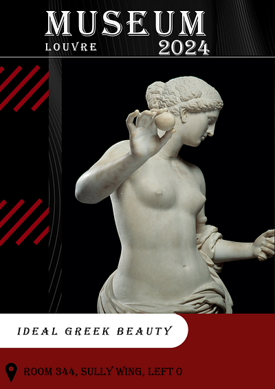 Ideal greek beauty graphic design