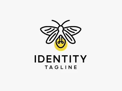 Firefly Logo Design branding design graphic design logo radiance vector