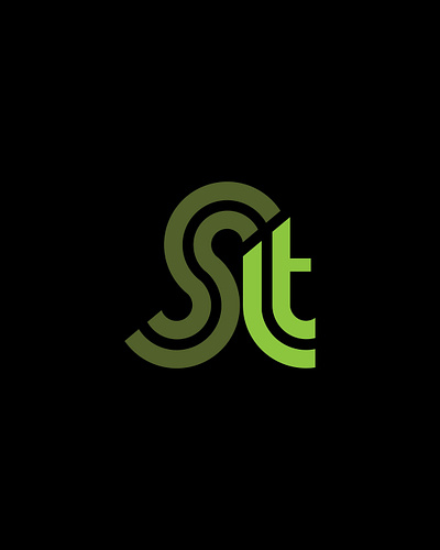 S+T logo branding graphic design letter logo simple