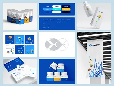Aquarium Logo Design & Branding guidelines aquarium aquarium fish aquarium logo brand identity branding business logo company logo design fish logo graphic design graphics designer logo logo design logo designer logos modern logo startup logo