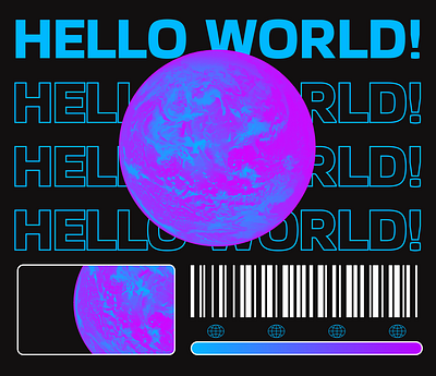 Hello World! design figma graphic design