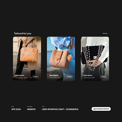 UI Craft - "Tailored for you" Product Section component design figma interface ui user interface ux visual design