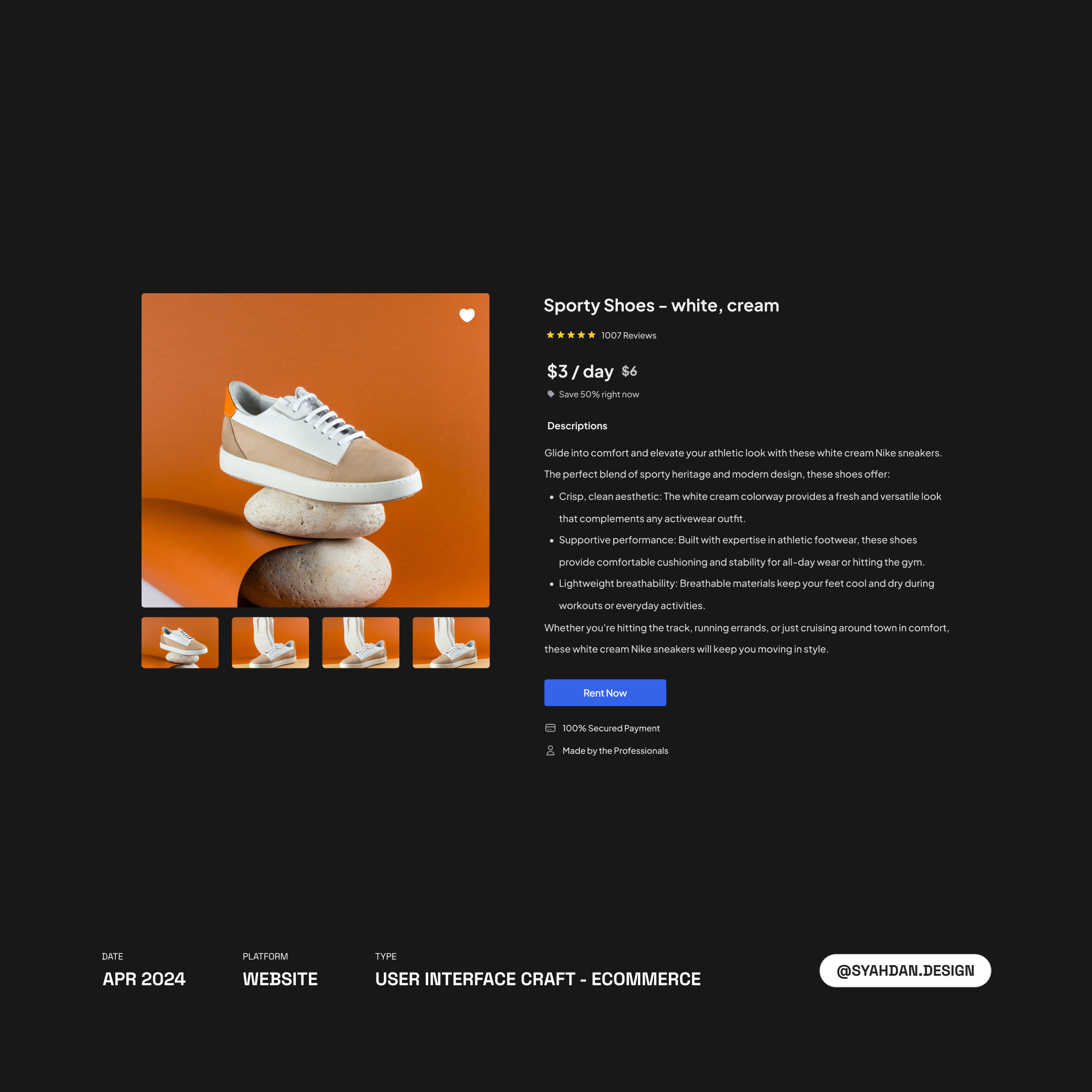 UI Craft - Detail Product component design ecommerce figma portfolio product syahdan ui user interface ux visual design