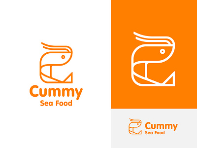 Cummy Sea Food Logo branding fish logo food logo logo market logo modern logo pictorial logo restaurant logo sea food logo sea logo simple logo unique logo