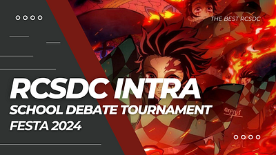 Banner RCSDC anime banner banner demon slayer design design graphics tournament banner