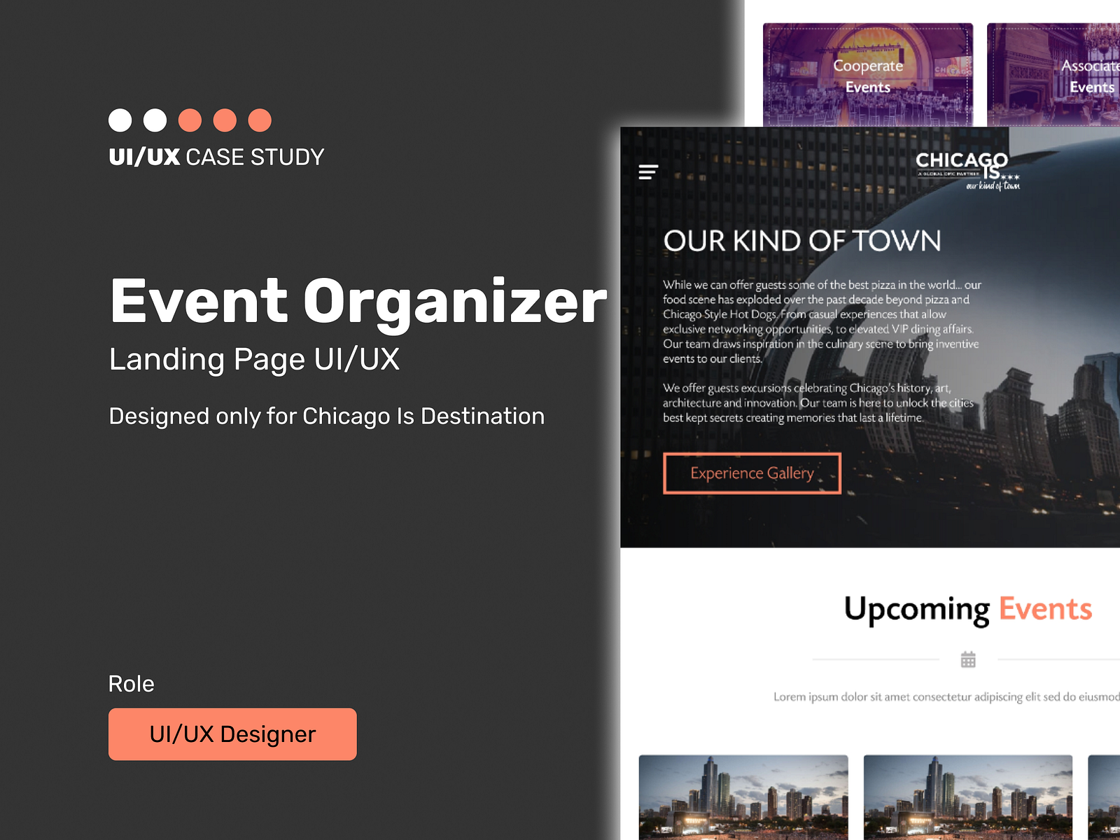 Event Organizer Landing Page UI UX by Usama Akhtar on Dribbble