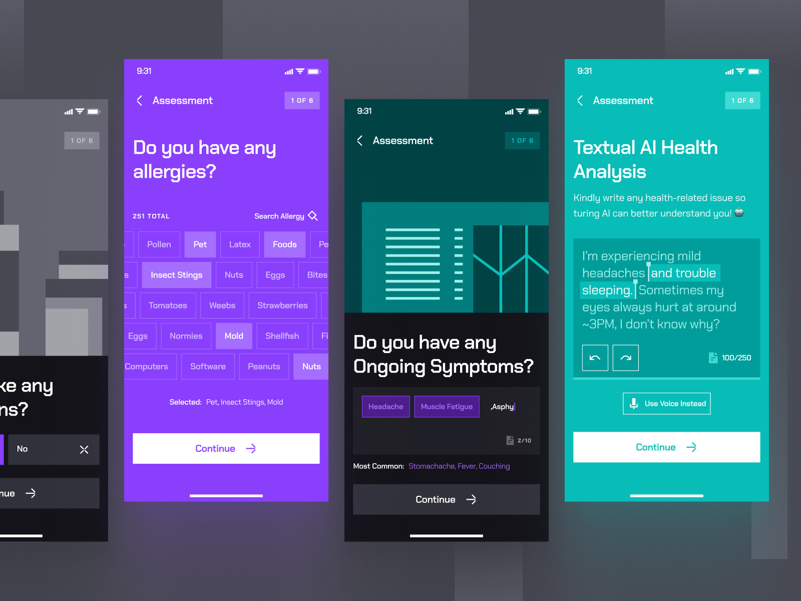 turing UI Kit: AI Smart Healthcare App | Health Assessment UIUX by ...