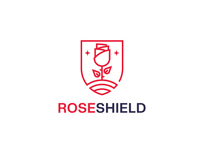 Rose Shield Logo shield