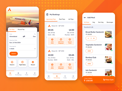 Airline Add Meal add meal airline airline mobile app mobile app mobileapp ui ux design