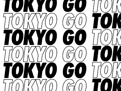 Go Tokyo 2d animation branding color design gif graphic design illustration logo loop minimal mograph motion motion graphics simple type typemotion typography ui