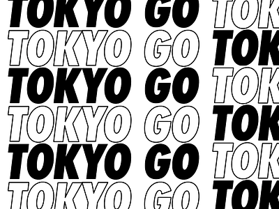 Go Tokyo 2d animation branding color design gif graphic design illustration logo loop minimal mograph motion motion graphics simple type typemotion typography ui