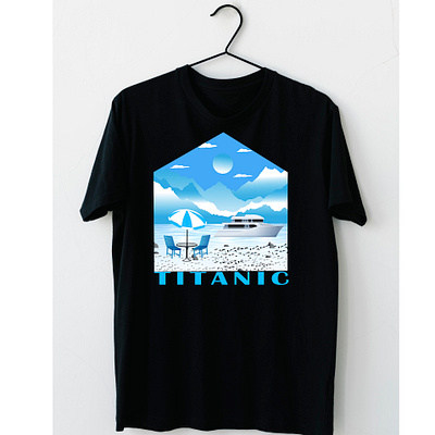 Titanic tshirt adventure branding custom customgraphic design facebook graphic design illustration marketing motivationalquotes seasonalfashion titanic tshirt typography