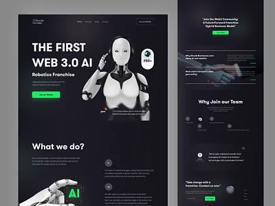 Automated-Partners Website ai automation clean dark mode dark website landingpage ui ux web 3 webdesign website website design