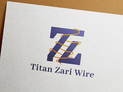 Titan Zari Logo Design (Sold) 2d logo 3d logo abstract logo branding logo company logo firm logo logo design vastu logo