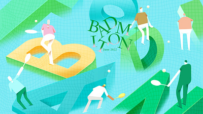 Badminton illustration
