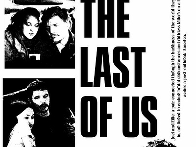 My the last of us design based from the hbo showw graphic design