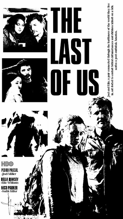 My the last of us design based from the hbo showw graphic design