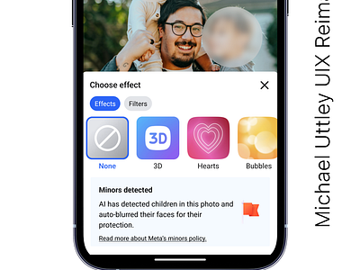 UIX Reimagined #17 - Facebook AI Photo Detection 📸 design designforsafety product design ui uixreimagined ux uxdesign uxsatire